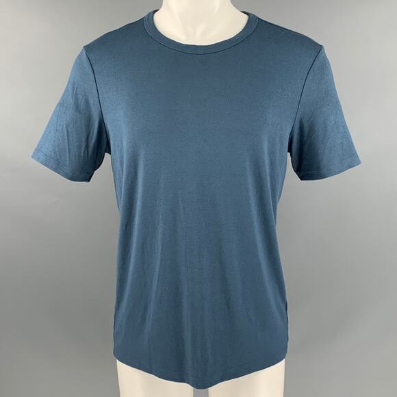 THEORY Size M Blue Modal Blend Jersey T-shirt - Picture 1 of 8